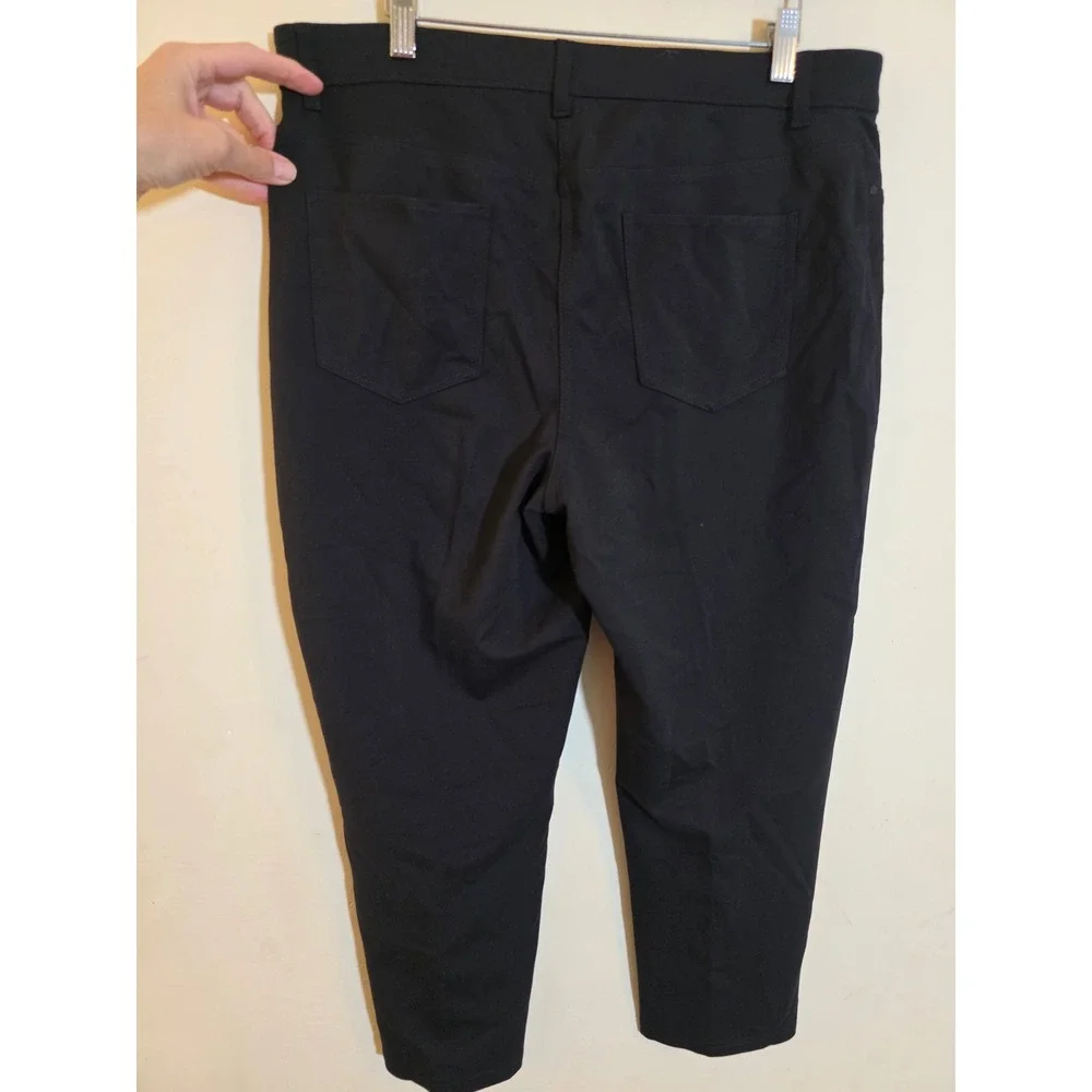 Chicos So Slimming Black Crop‎ Pants Size 2 Medium 570164458 24 Inseam Trouser